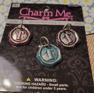 Wax Seal Metal Charms - Multicolor